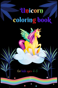 Unicorn coloring book for kids ages 4-8