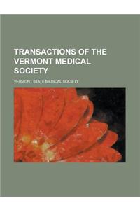 Transactions of the Vermont Medical Society