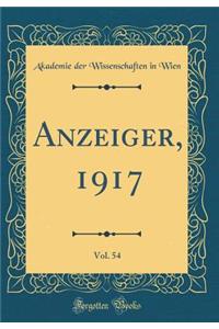 Anzeiger, 1917, Vol. 54 (Classic Reprint)