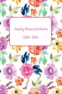 Monthly Planner & Calendar 2020-2024