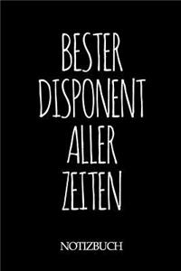 Bester Disponent Aller Zeiten Notizbuch