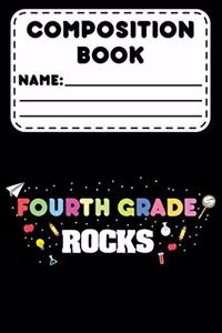 Composition Book Fourth Grade Rocks