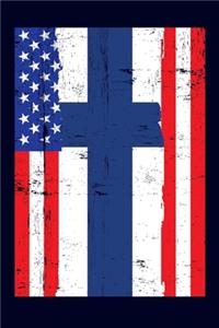 Finnish American Flag Notebook