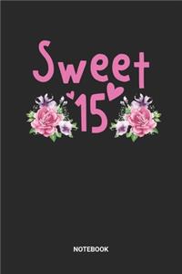 Sweet 15 Notebook