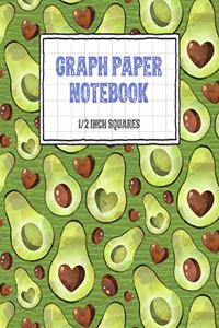 Graph Paper Notebook 1/2 Inch Squares