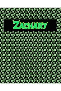 120 Page Handwriting Practice Book with Green Alien Cover Zachary