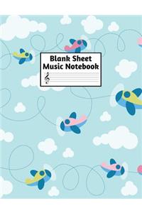 Blank Sheet Music Notebook