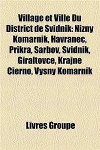 Village Et Ville Du District de Svidnik