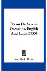 Poems on Several Occasions, English and Latin (1755)
