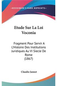 Etude Sur La Loi Voconia