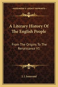 A Literary History Of The English People