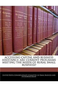 Accessing Capital and Business Assistance