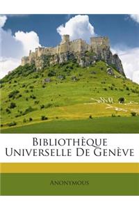 Bibliothèque Universelle De Genève