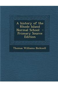 History of the Rhode Island Normal School