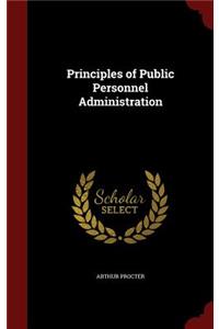 Principles of Public Personnel Administration