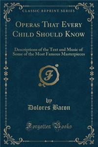 Operas That Every Child Should Know