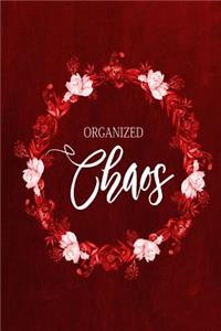 Chalkboard Journal - Organized Chaos (Red)