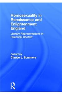 Homosexuality in Renaissance and Enlightenment England