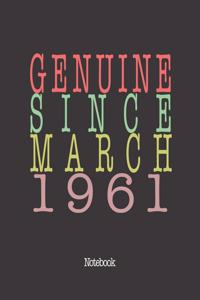 Genuine Since March 1961
