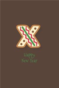 Alphabet Letter X Notebook Christmas Gift