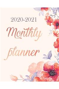 Monthly Planner 2020-2021