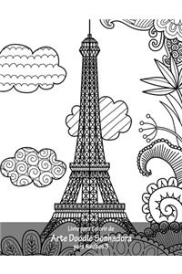 Livro para Colorir de Arte Doodle Sonhadora para Adultos 3