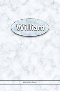 William - Lined Notebook