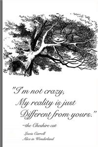 Alice in Wonderland Cheshire Cat Notebook
