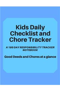 Kids Daily Checklist and Chore Tracker