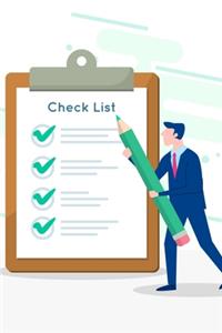 Man Checking Off Giant Checklist