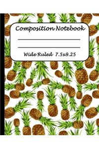 Wide Ruled Composition Notebook