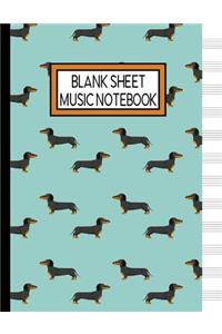 Blank Sheet Music Notebook