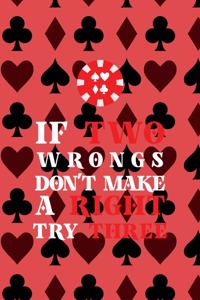 If Two Wrongs Don't Make A Right Try Three