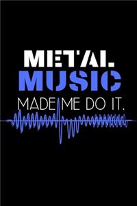 Metal music made me do it.