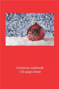 christmas notebook 120 pages lined: christmas notebook lined christmas diary christmas booklet christmas recipe book merry notebook ruled christmas journal 120 pages 6x9 inches ca. DIN