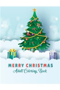 Merry Christmas Adult Coloring Book
