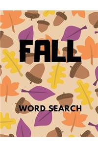 Fall Word Search