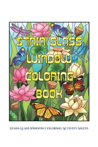 Stain Glass Window Coloring Activity Sheets