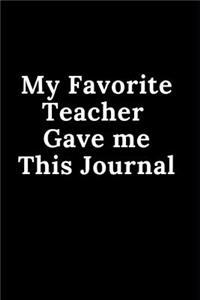 My Favorite Boss Gave Me This Journal