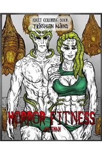 Adult Coloring Book Horror Fitness