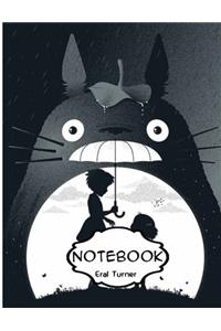 Notebook Journal : Totoro 07: Pocket Notebook Journal Diary, 120 pages, 8.5 x 11 (Dot-Grid,Graph,Lined,Blank Notebook Journal)