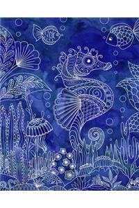 Journal Notebook Seahorse Drawing 3