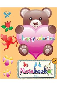 happy valentine notebook