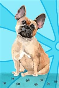 Bullet Journal Notebook for Dog Lovers, French Bulldog Sitting Pretty 1