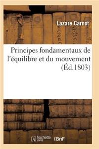 Principes Fondamentaux de l'Équilibre Et Du Mouvement