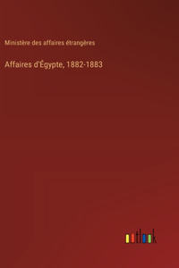 Affaires d'Égypte, 1882-1883