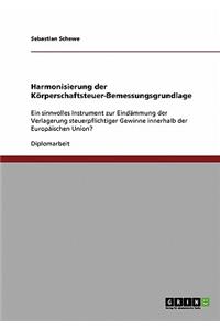 Harmonisierung der Körperschaftsteuer-Bemessungsgrundlage