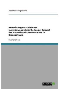 Betrachtung verschiedener Inszenierungsmöglichkeiten am Beispiel des Naturhistorischen Museums in Braunschweig