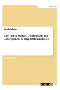 Why Justice Matters. Determinants and Consequences of Organizational Justice