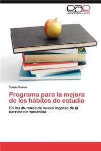 Programa Para La Mejora de Los Habitos de Estudio